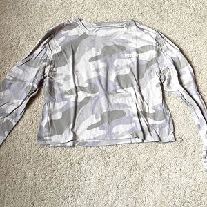 Hollister California cropped long sleeve shirt